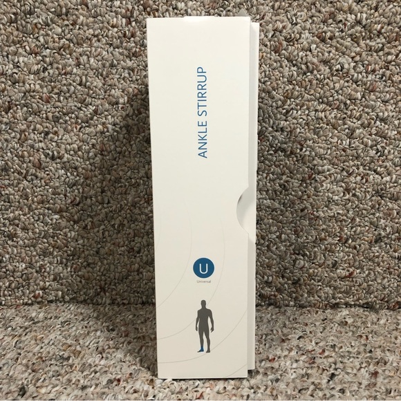 Ossur Formfit Inflatable Air Ankle Brace Stirrup Universal Adult Black White - Picture 13 of 15